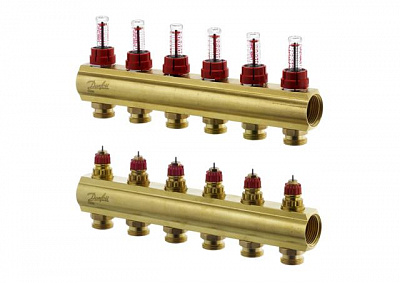 088U0526 Распределительный коллектор типа Danfoss FHF-6F
